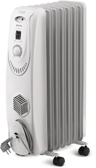 Радиатор масляный Vitek VT-1704 1500Вт белый - купить недорого с доставкой в интернет-магазине