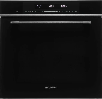 Духовой шкаф Электрический Hyundai HMEO 6780 DX черное стекло/серебристый - купить недорого с доставкой в интернет-магазине