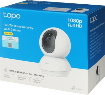Камера видеонаблюдения IP TP-Link Tapo C200C Wi-Fi 4-4мм корп.:белый - купить недорого с доставкой в интернет-магазине