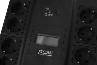 Источник бесперебойного питания Powercom Spider SPD-550U LCD USB 330Вт 550ВА черный - купить недорого с доставкой в интернет-магазине