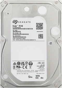 Жесткий диск Seagate SAS 3.0 10TB ST10000NM003B Exos 7E10 4KN (7200rpm) 256Mb 3.5" - купить недорого с доставкой в интернет-магазине
