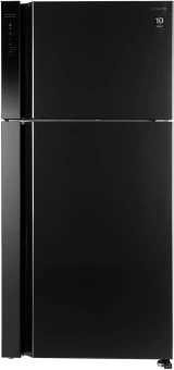 Холодильник Hitachi R-V660PUC7-1 BBK 2-хкамерн. черный бриллиант инвертер - купить недорого с доставкой в интернет-магазине