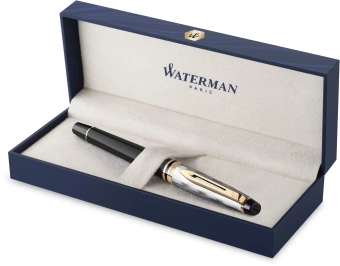 Ручка перьев. Waterman Reflections of Paris Expert DeLuxe (2200840) Black GT M подар.кор. - купить недорого с доставкой в интернет-магазине