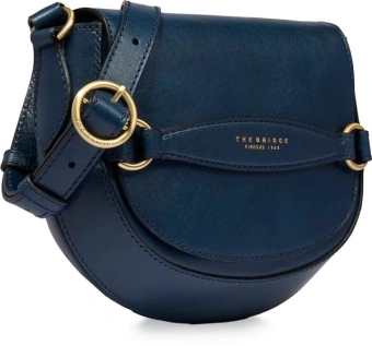 Сумка кросс-боди женская The Bridge Bettina 04371201/YH темно-синяя натур.кожа - купить недорого с доставкой в интернет-магазине