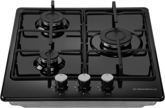 Газовая варочная поверхность Maunfeld EGHE.43.3STS-EB черный - купить недорого с доставкой в интернет-магазине