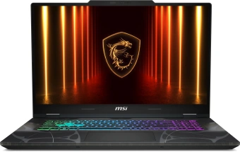 Ноутбук MSI Cyborg A17 AI B2HWEKG-041XRU Ryzen 7 260 16Gb SSD1Tb NVIDIA GeForce RTX5050 8Gb 17.3" IPS FHD (1920x1080) FreeDOS black WiFi BT Cam (9S7-17UL32-041) - купить недорого с доставкой в интернет-магазине