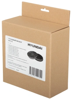 Комплект фильтров Hyundai HCF 02 черный (2шт.) - купить недорого с доставкой в интернет-магазине