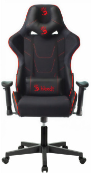 Кресло игровое A4Tech Bloody GC-400 черный/красный с подголов. крестов. пластик черный - купить недорого с доставкой в интернет-магазине