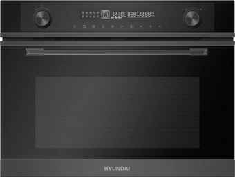 Духовой шкаф Электрический Hyundai HMEO 6540 DX черный - купить недорого с доставкой в интернет-магазине