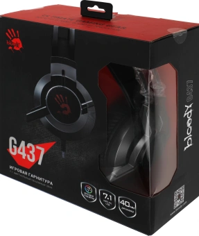 Наушники с микрофоном A4Tech Bloody G437 черный 1.8м мониторные оголовье (G437) - купить недорого с доставкой в интернет-магазине