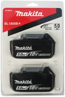 Батарея аккумуляторная Makita BL1850B LXT 18В Li-Ion (197288-2) - купить недорого с доставкой в интернет-магазине