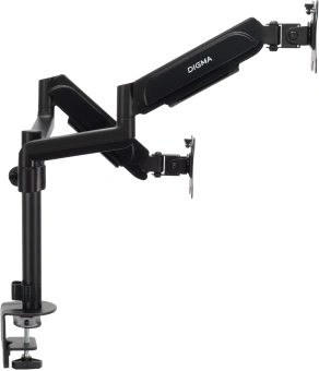 Кронштейн для мониторов ЖК Digma D-MM202D черный 17"-32" макс.9кг крепление к столешнице поворот и наклон - купить недорого с доставкой в интернет-магазине