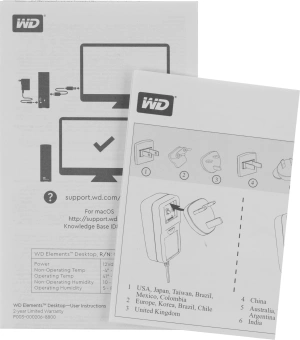 Жесткий диск WD USB3.0 10TB WDBWLG0100HBK-EESN Elements Desktop 3.5" черный - купить недорого с доставкой в интернет-магазине