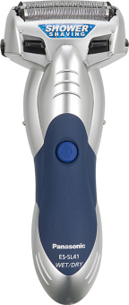 Бритва сетчатая Panasonic ES-SL41-S520 реж.эл.:3 питан.:аккум. серебристый/синий - купить недорого с доставкой в интернет-магазине