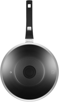 Сковорода ВОК (WOK) Rondell Escurion Grey RDA-1123 круглая 28см покрытие: TriTitan ручка несъемная (с крышкой) серый - купить недорого с доставкой в интернет-магазине