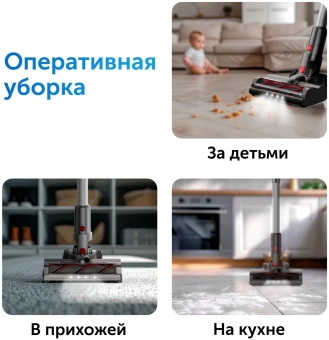 Пылесос ручной Red Solution V3060 250Вт черный/серый - купить недорого с доставкой в интернет-магазине