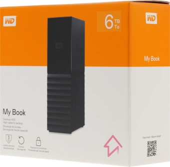 Жесткий диск WD USB3.0 6TB WDBBGB0060HBK-EESN My Book 3.5" черный - купить недорого с доставкой в интернет-магазине