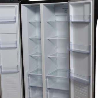 Холодильник Hyundai CS5003F 2-хкамерн. черное стекло - купить недорого с доставкой в интернет-магазине