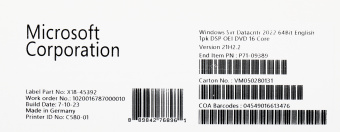 Операционная система Microsoft Windows Server Datacenter 2022 64Bit English 1pk DSP OEI DVD 16 Core (P71-09389) - купить недорого с доставкой в интернет-магазине