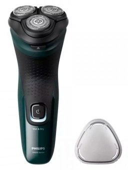 Бритва роторная Philips X3002/00 реж.эл.:3 питан.:аккум. зеленый/черный - купить недорого с доставкой в интернет-магазине
