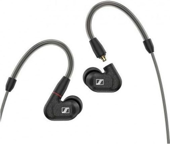 Наушники вкладыши Sennheiser IE 300 1.25м черный проводные крепление за ухом (509104) - купить недорого с доставкой в интернет-магазине
