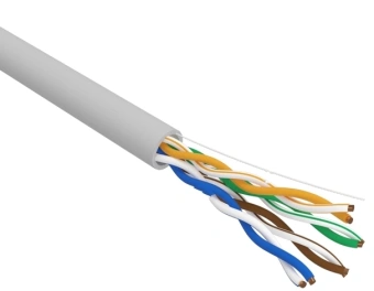 Кабель информационный Rexant PRO 02-0004 кат.5E UTP 4 пары 24AWG нг(А)-HF внутренний 305м серый - купить недорого с доставкой в интернет-магазине