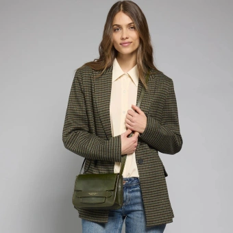 Сумка кросс-боди женская The Bridge Lucrezia 04192001/I2 темно-зеленая натур.кожа - купить недорого с доставкой в интернет-магазине