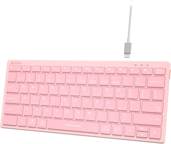 Клавиатура A4Tech Fstyler FBX51C розовый USB беспроводная BT/Radio slim Multimedia (FBX51C PINK) - купить недорого с доставкой в интернет-магазине