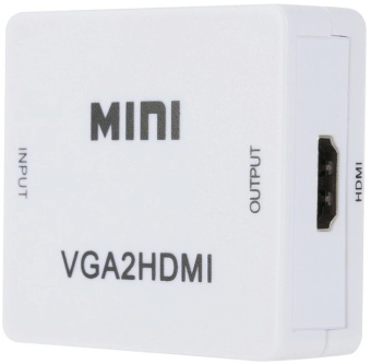 Переходник аудио-видео Premier 5-982 VGA (f)/HDMI (f)/Jack 3.5 (m) белый - купить недорого с доставкой в интернет-магазине