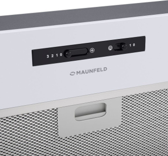 Вытяжка встраиваемая Maunfeld Crosby Light C 60 белый управление: ползунковое (1 мотор) - купить недорого с доставкой в интернет-магазине
