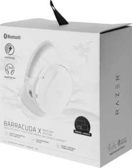 Наушники с микрофоном Razer Barracuda X белый 1.5м мониторные BT/Radio оголовье (RZ04-04430200-R3M1) - купить недорого с доставкой в интернет-магазине