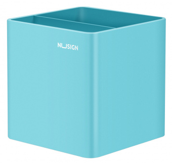 Подставка Deli ENS011blue Nusign 2отд. для пишущих принадлежностей 84х84х86мм синий пластик - купить недорого с доставкой в интернет-магазине