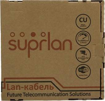 Кабель сетевой информационный Suprlan Premium 01-1032-1 кат.5E FTP 4 пары 24AWG LSZH внутренний 305м серый - купить недорого с доставкой в интернет-магазине