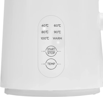 Чайник электрический Midea MK-8017 1.5л. 2200Вт белый корпус: пластик - купить недорого с доставкой в интернет-магазине