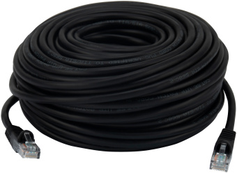 Патч-корд Buro UTP 4 пары cat.5E CCA molded 25м черный RJ-45 (m)-RJ-45 (m) - купить недорого с доставкой в интернет-магазине