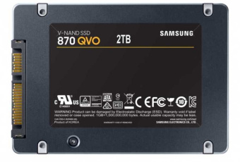 Накопитель SSD Samsung SATA-III 2TB MZ-77Q2T0BW 870 QVO 2.5" - купить недорого с доставкой в интернет-магазине