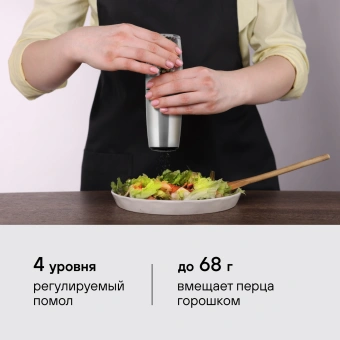 Мельница для перца/соли Rondell Loft Professional RD-1508 стальной упак.:подарочная коробка - купить недорого с доставкой в интернет-магазине