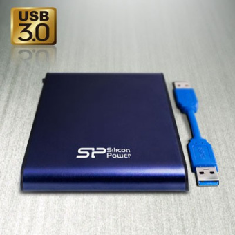 Жесткий диск Silicon Power USB 3.0 1TB SP010TBPHDA80S3B A80 Armor 2.5" синий - купить недорого с доставкой в интернет-магазине