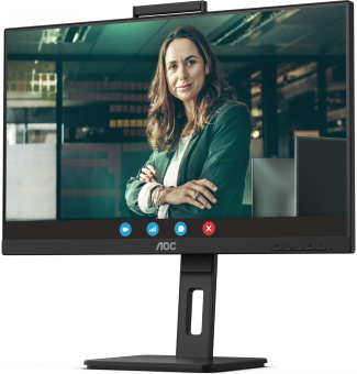 Монитор AOC 27" Pro Q27P3QW черный IPS LED 16:9 HDMI M/M Cam матовая HAS Piv 1000:1 350cd 178гр/178гр 2560x1440 75Hz DP QHD USB 6.6кг - купить недорого с доставкой в интернет-магазине