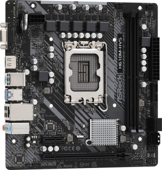 Материнская плата Asrock H610M-HVS Soc-1700 Intel H610 2xDDR4 mATX AC`97 8ch(7.1) GbLAN+VGA+HDMI - купить недорого с доставкой в интернет-магазине