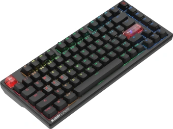 Клавиатура A4Tech MS76 механическая черный USB Multimedia for gamer LED кабель 1.8м - купить недорого с доставкой в интернет-магазине
