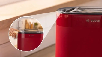 Тостер Bosch TAT2M124 950Вт красный - купить недорого с доставкой в интернет-магазине