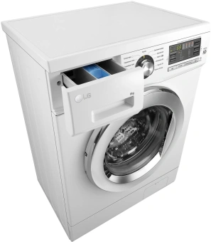 Стиральная машина LG F1096ND3 класс: A загр.фронтальная макс.:6кг белый инвертор - купить недорого с доставкой в интернет-магазине