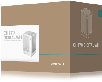 Корпус Deepcool CH170 Digital белый без БП mATX 1x120mm 1xUSB2.0 1xUSB3.0 audio bott PSU - купить недорого с доставкой в интернет-магазине
