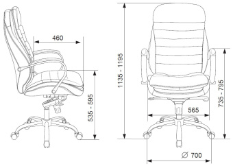 Кресло руководителя Бюрократ T-9950 черный кожа крестов. металл хром - купить недорого с доставкой в интернет-магазине
