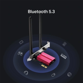 Сетевой адаптер Wi-Fi + Bluetooth Mercusys MA86XE AXE5400 PCI Express (ант.внеш.несъем.) 2ант. - купить недорого с доставкой в интернет-магазине