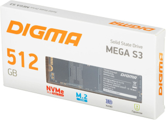 Накопитель SSD Digma PCIe 3.0 x4 512GB DGSM3512GS33T Mega S3 M.2 2280 - купить недорого с доставкой в интернет-магазине
