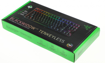 Клавиатура Razer BlackWidow V3 TKL механическая черный/черный USB Multimedia for gamer LED (RZ03-03490700-R3R1) - купить недорого с доставкой в интернет-магазине