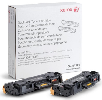 Картридж лазерный Xerox 106R04349 черный двойная упак. (6000стр.) для Xerox B205/210/215 - купить недорого с доставкой в интернет-магазине