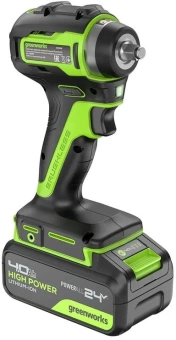 Гайковерт Greenworks G24IW200 аккум. патрон:квад.3/8" (3803607CUB) - купить недорого с доставкой в интернет-магазине